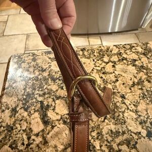 TORY brand Brown Leather Raised and stitched BELT size 28